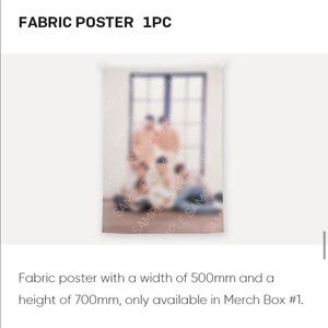 Official BTS Fabric Poster